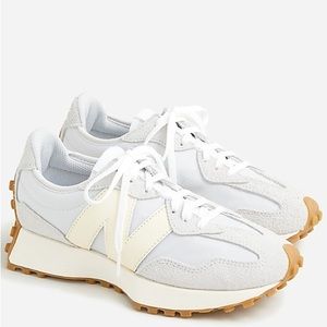New Balance 327 grey/white never worn in box. Sold by J.Crew.